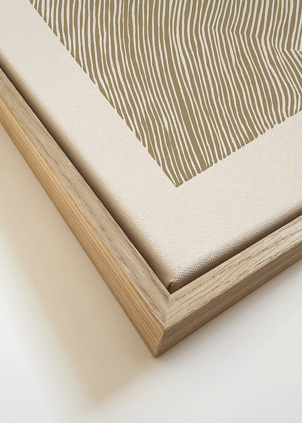 Stripes linocut Nº4 - Ochre