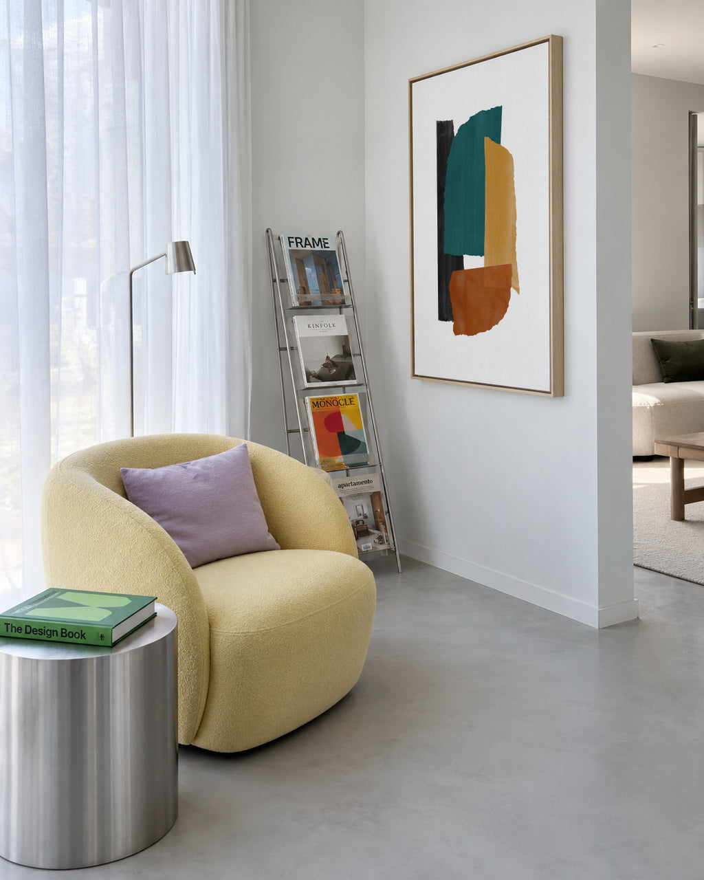 Fragments Nº1 - Framed canvas in an interior