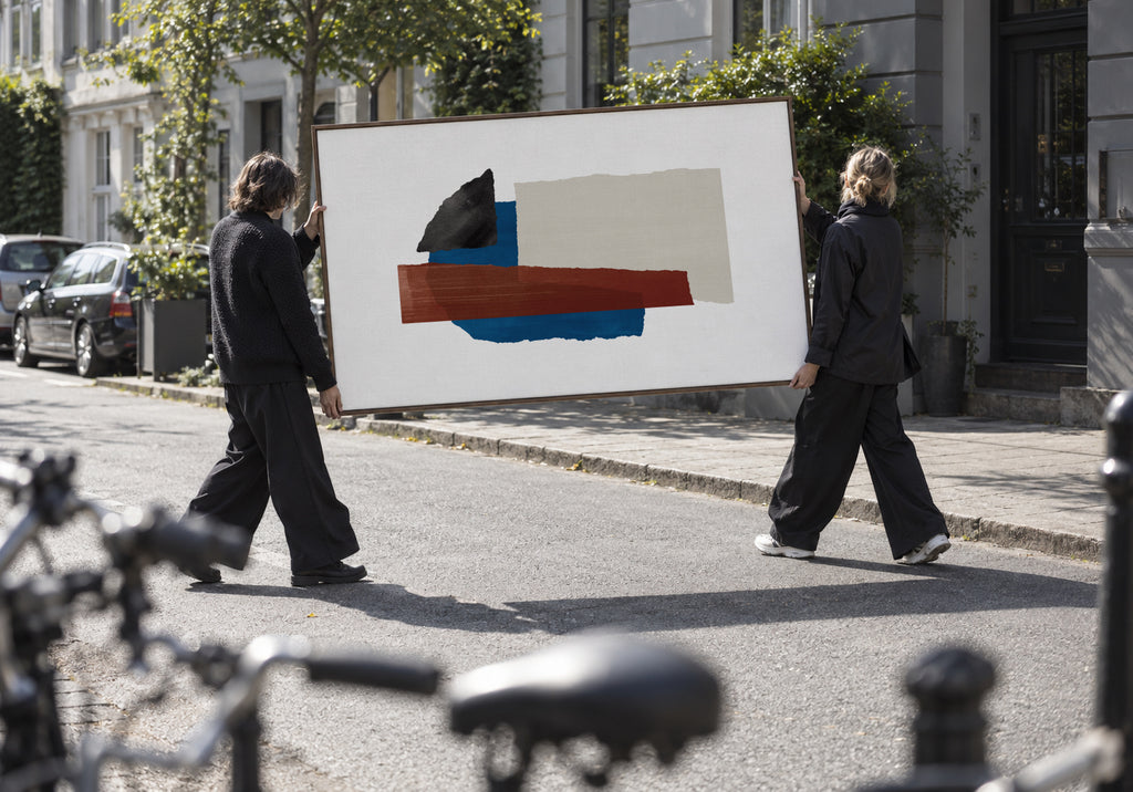 Fragments Nº2 - Framed canvas in an interior