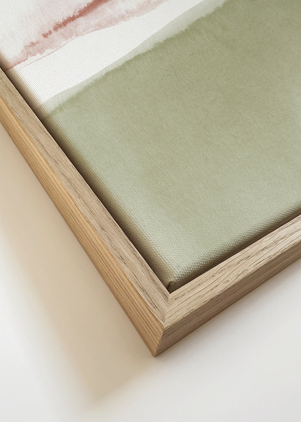 Watercolor landscape N 40 Olive green