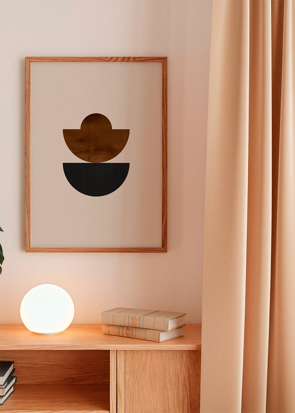 Geometric shapes Nº3 - rust & black