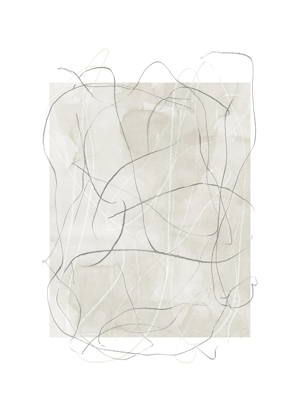 Whimsy Nº6 - Ash Gray - Unframed art print