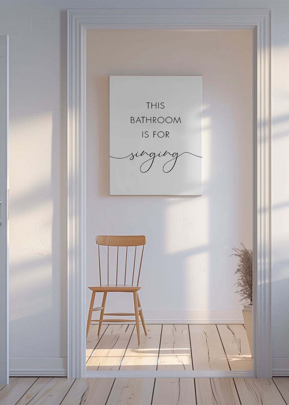 This bathroom is for singing