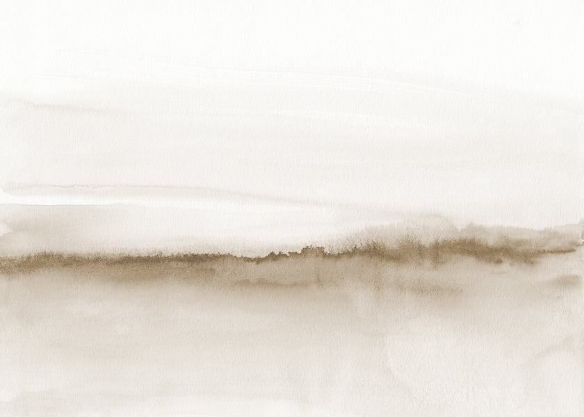 Watercolor landscape N 47 Beige tones