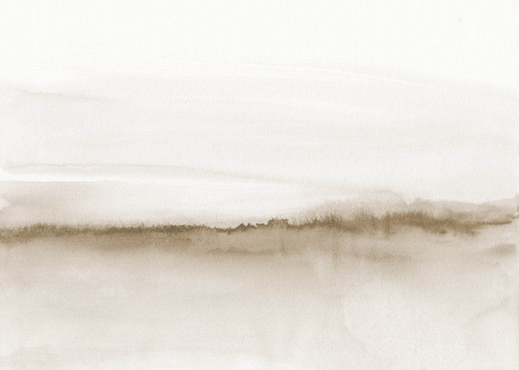 Watercolor landscape N 47 Beige tones - Unframed art print