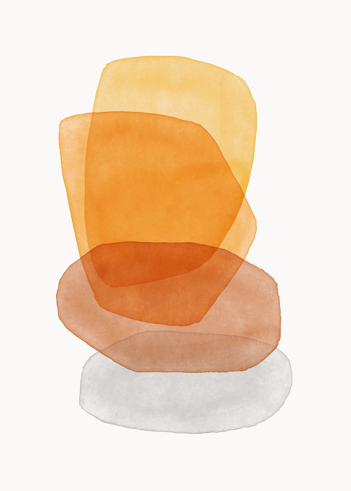 Yellow abstractions - Unframed art print