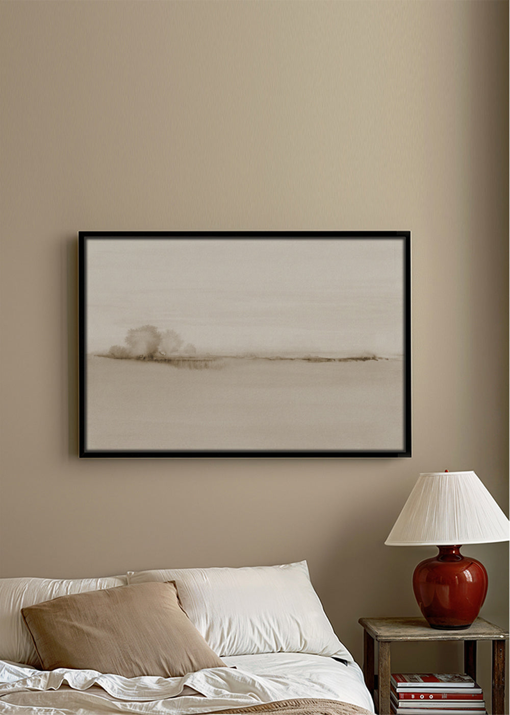 Watercolor landscape N 50 Sepia