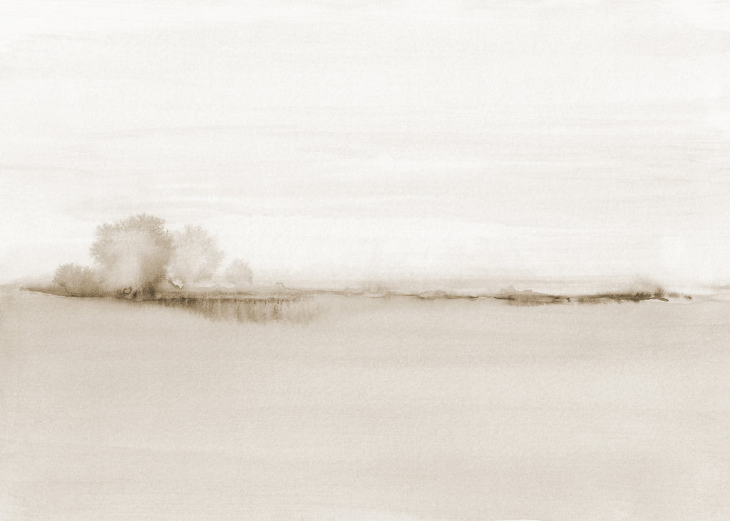 Watercolor landscape N 50 Sepia - Unframed art print