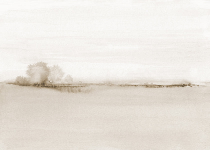 Watercolor landscape N 50 Sepia