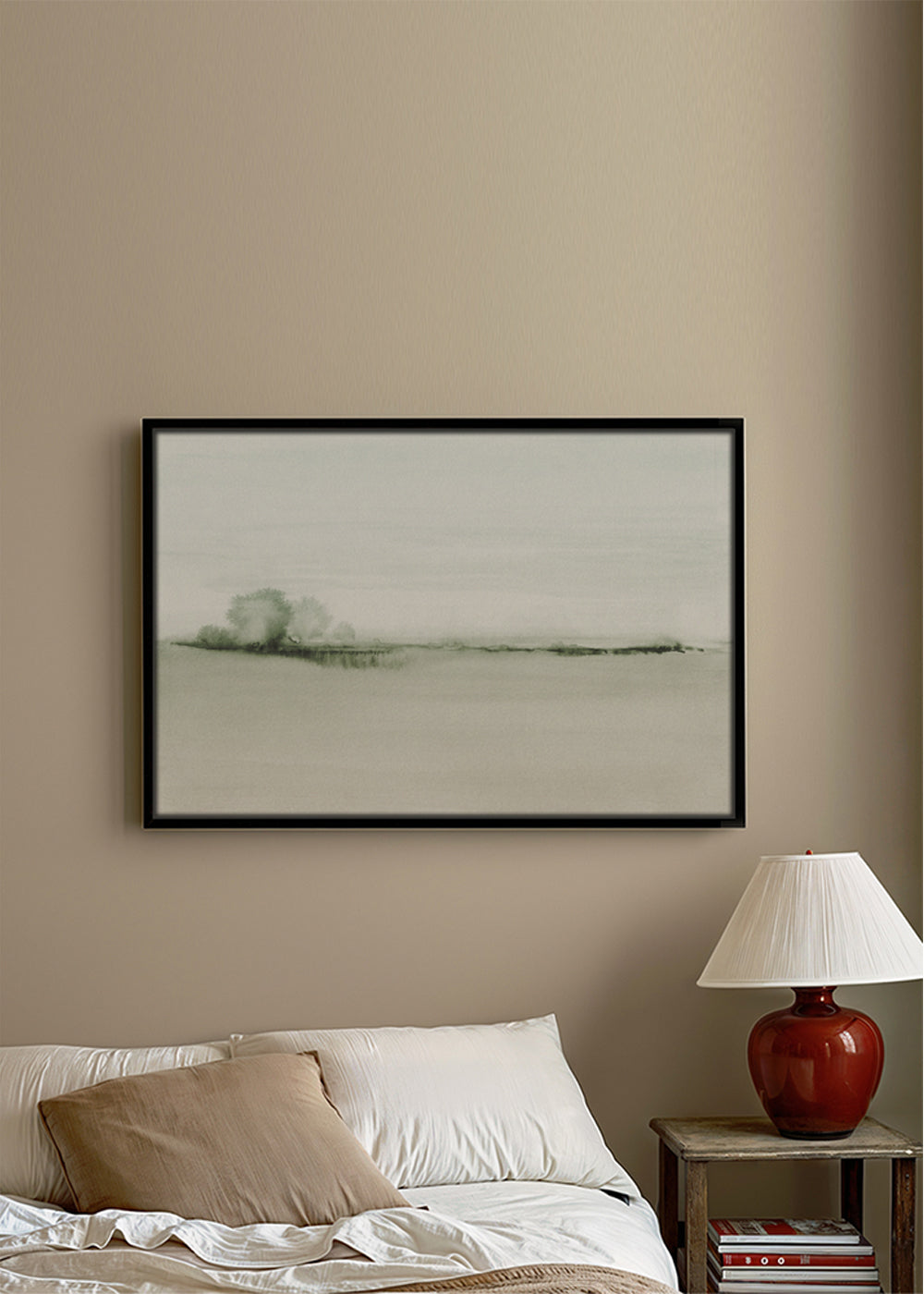 Watercolor landscape N 50 Greeny