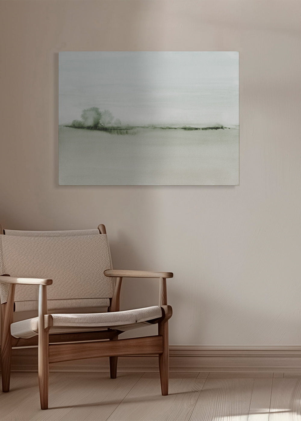 Watercolor landscape N 50 Greeny