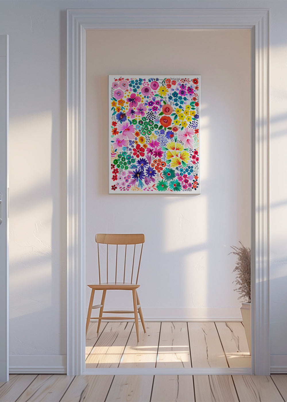 Colorful Little Artful Flowers Multi 2