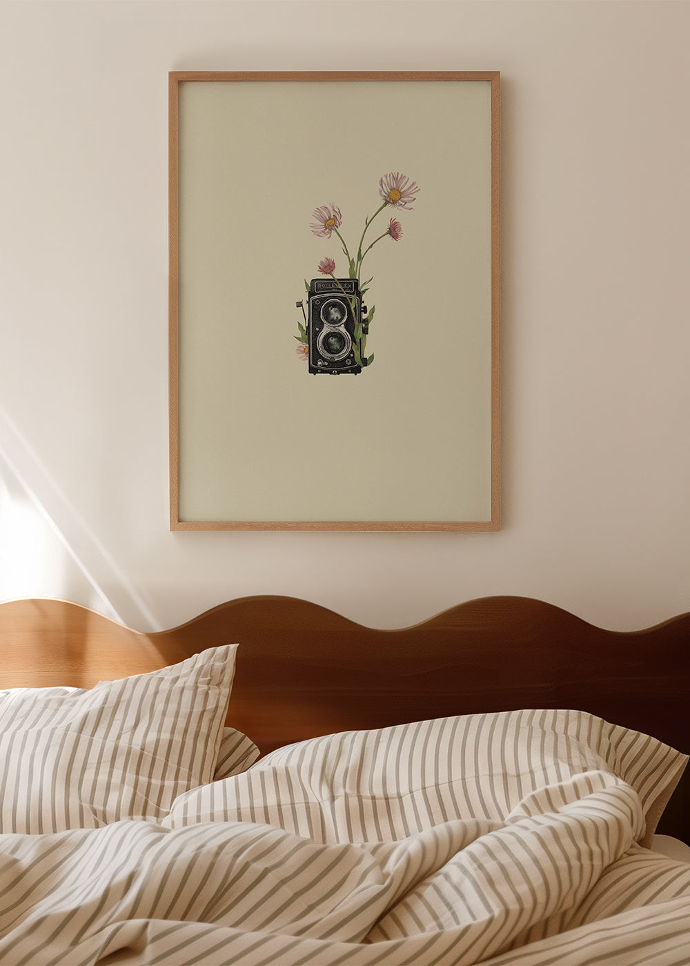 Floral rolleiflex camera