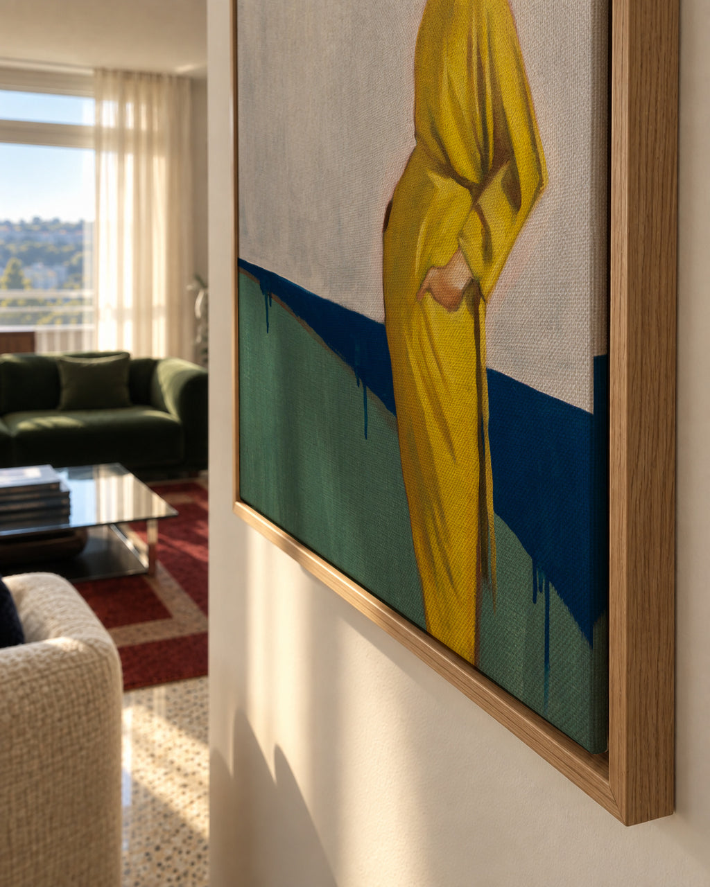 1993 - Framed canvas detail