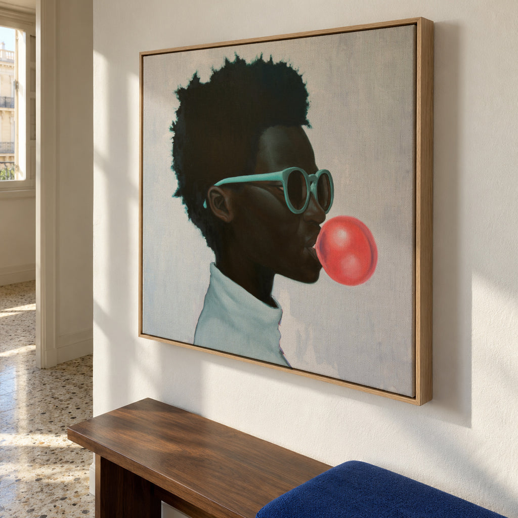 How far is a light year - Framed canvas in an interior