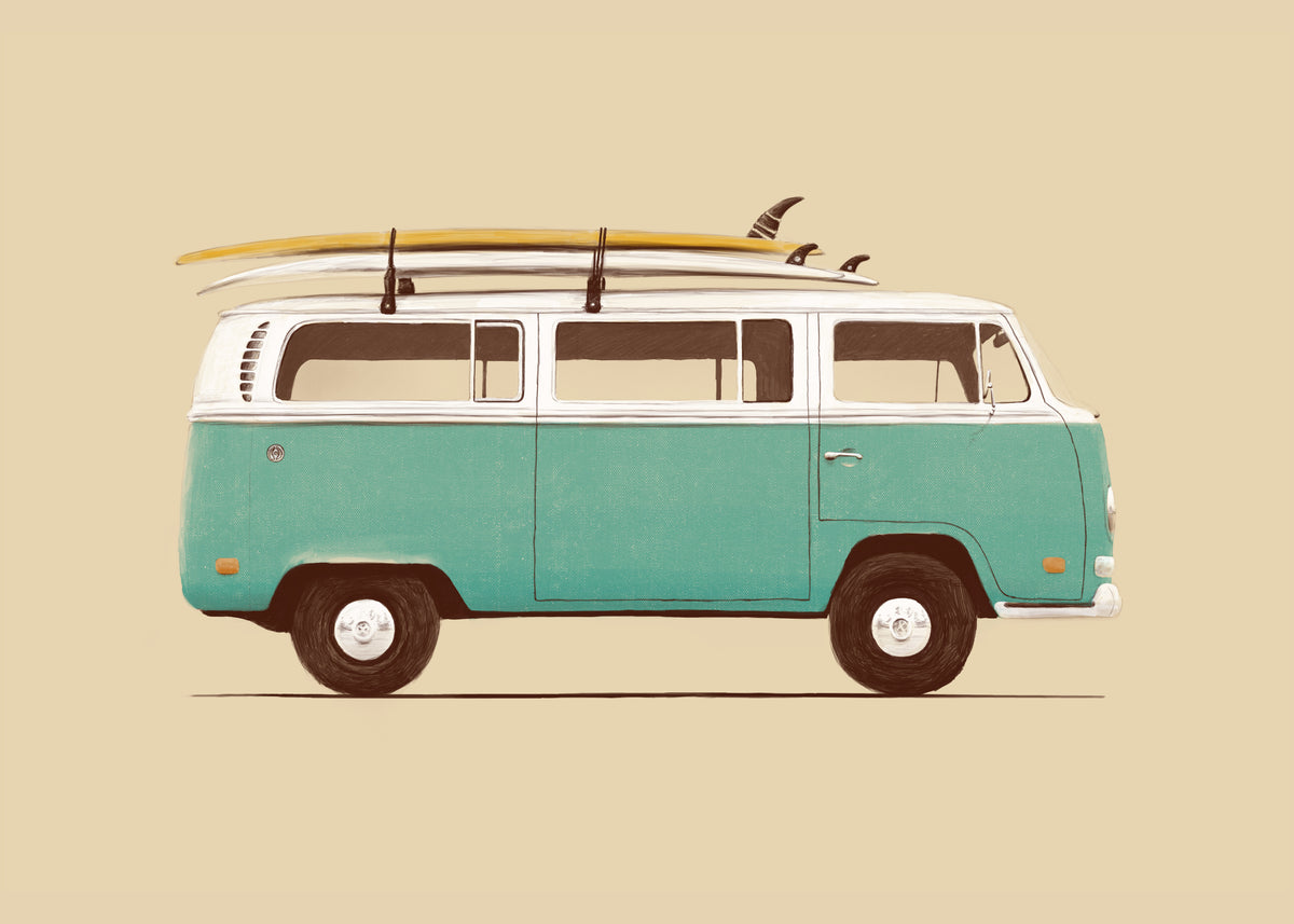 Blue Van - Unframed art print
