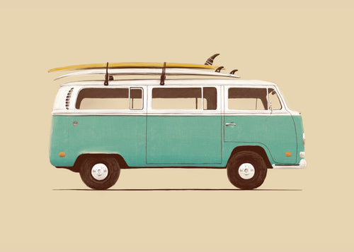 Blue Van - Unframed art print