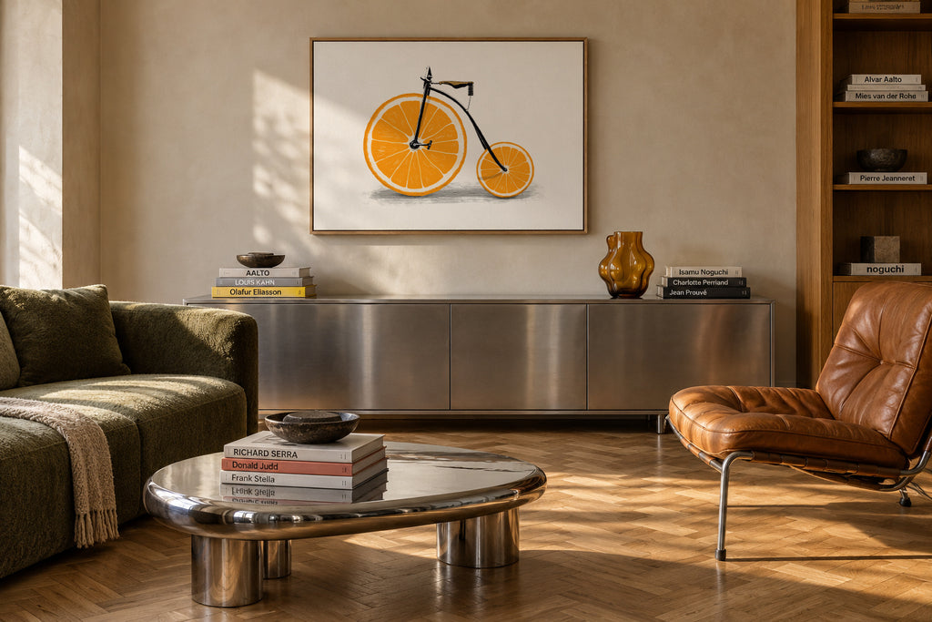 Vitamin - Framed canvas in an interior