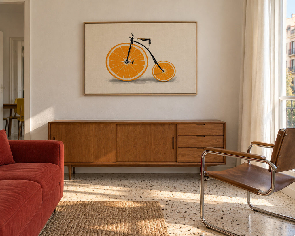 Vitamin - Framed canvas in an interior