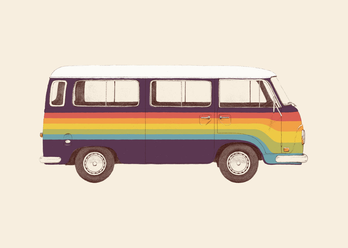 Rainbow Van - Unframed art print