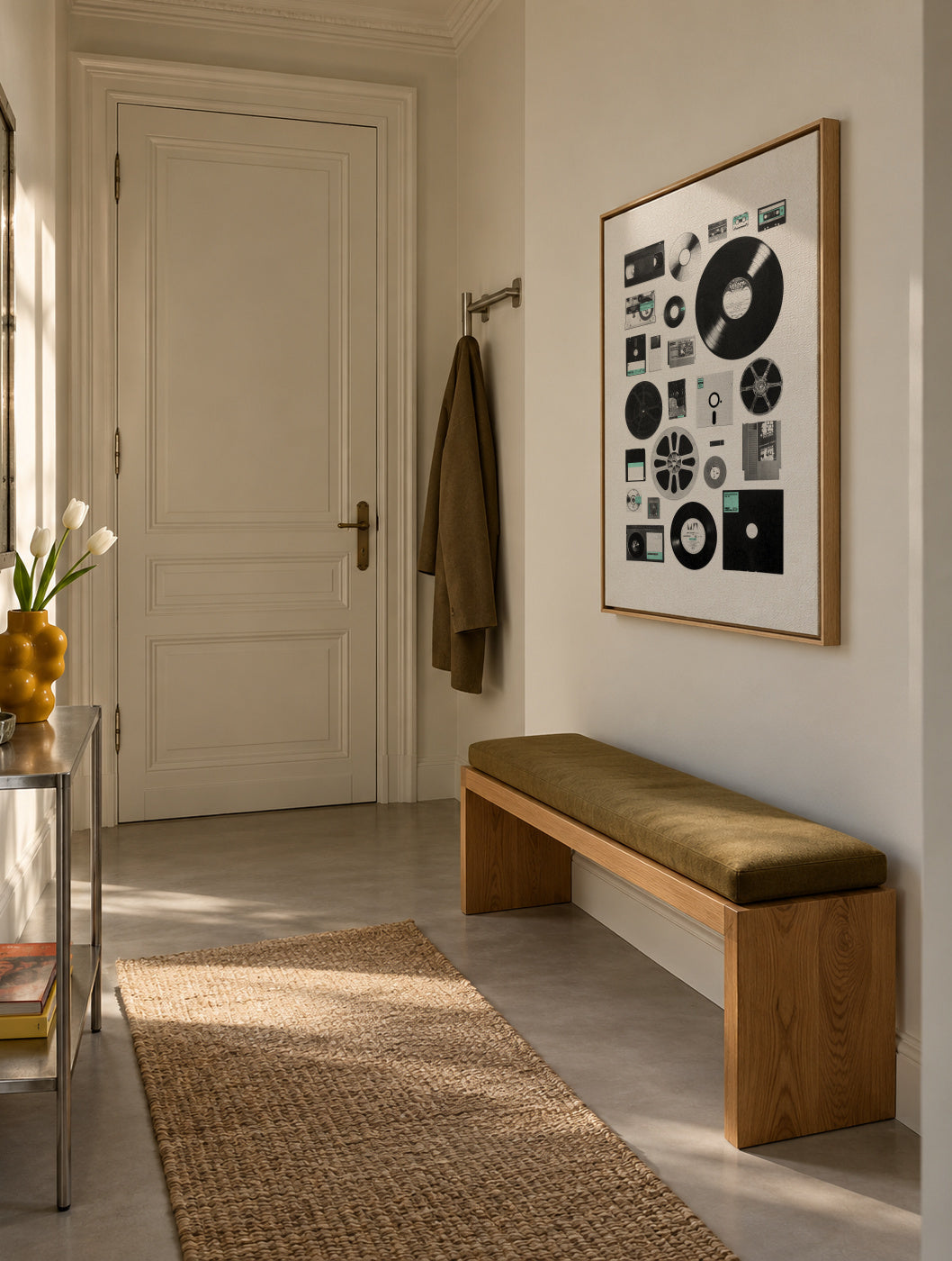 Data - Framed canvas in an interior