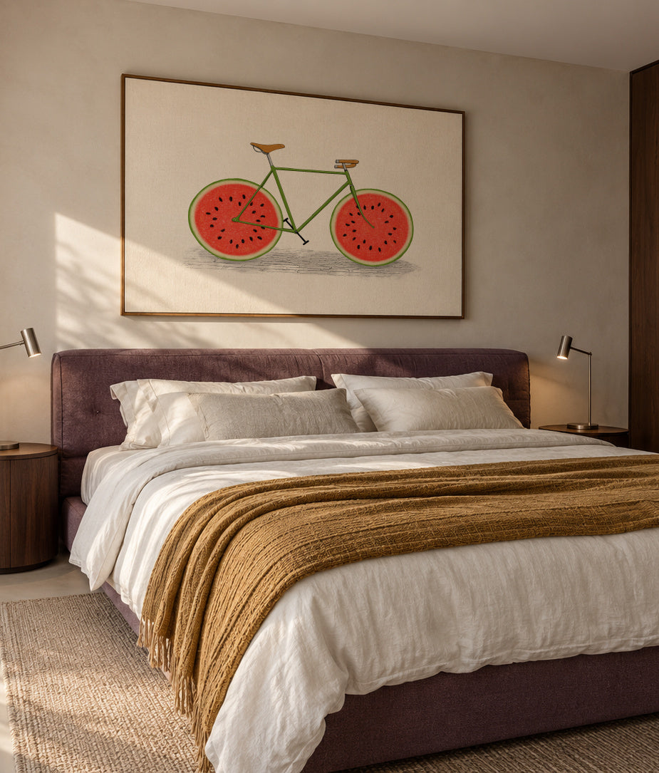 Juicy - Framed canvas in an interior