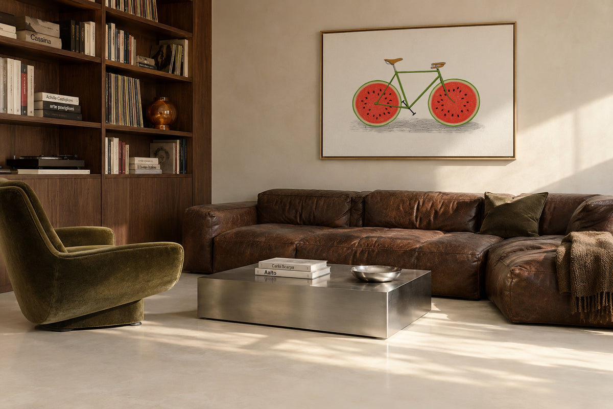 Juicy - Framed canvas in an interior