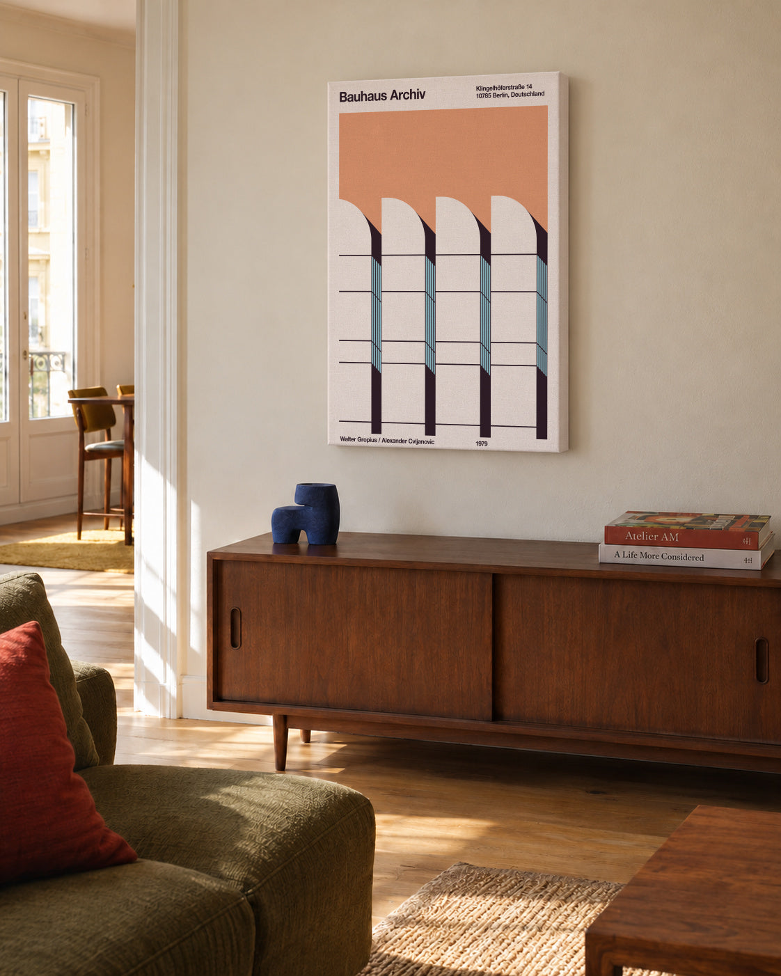 Bauhaus - Archiv Berlin - Unframed canvas in an interior