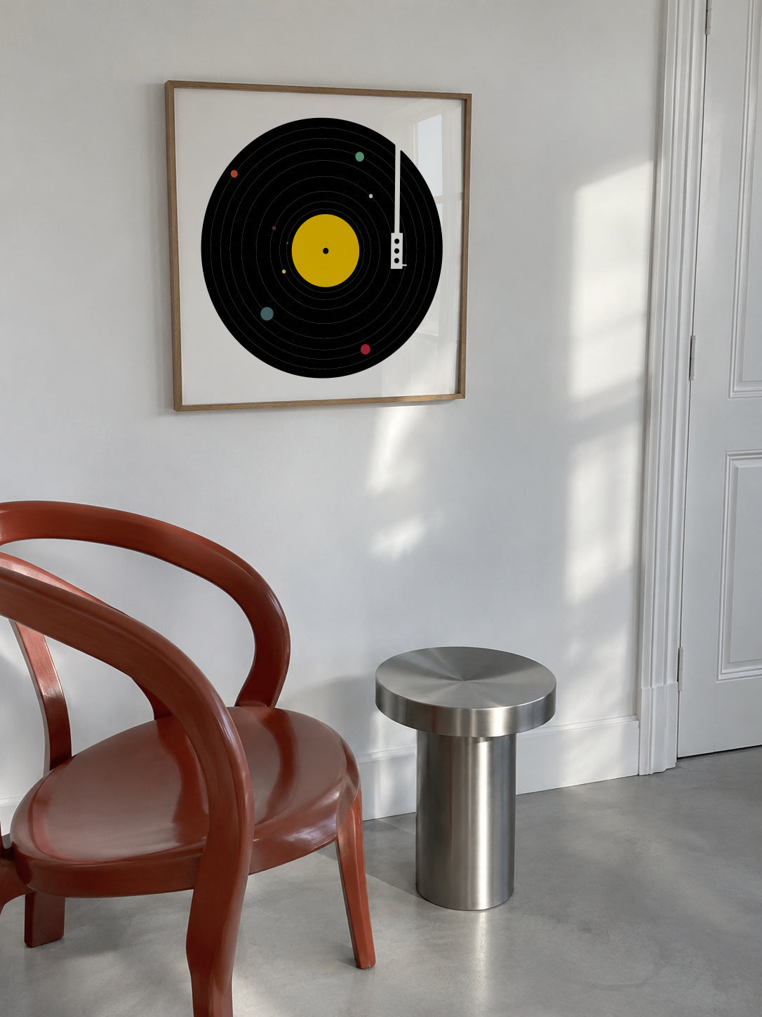 Music Everywhere - Framed poster in an interior