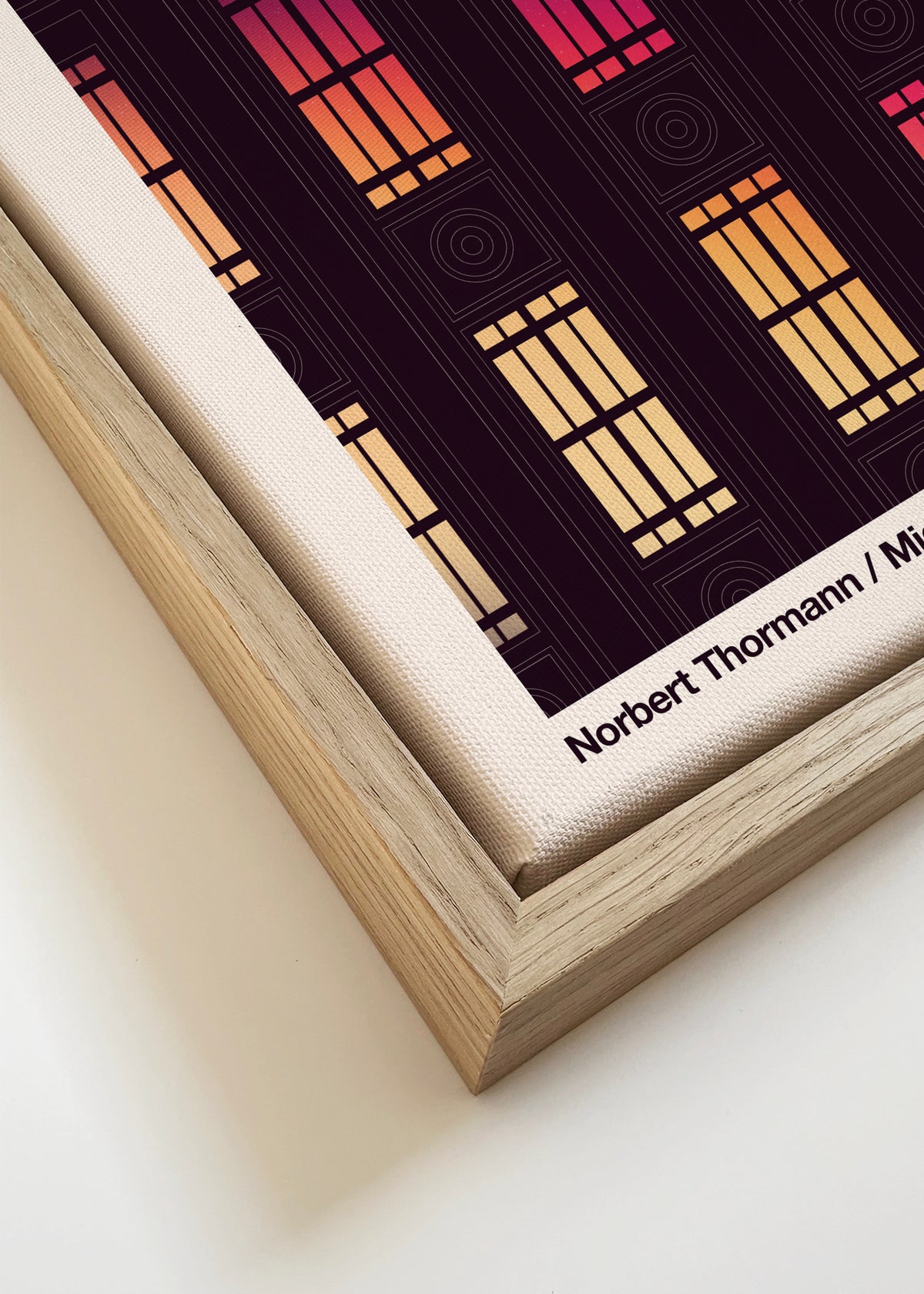 Berghain Night - Framed canvas detail