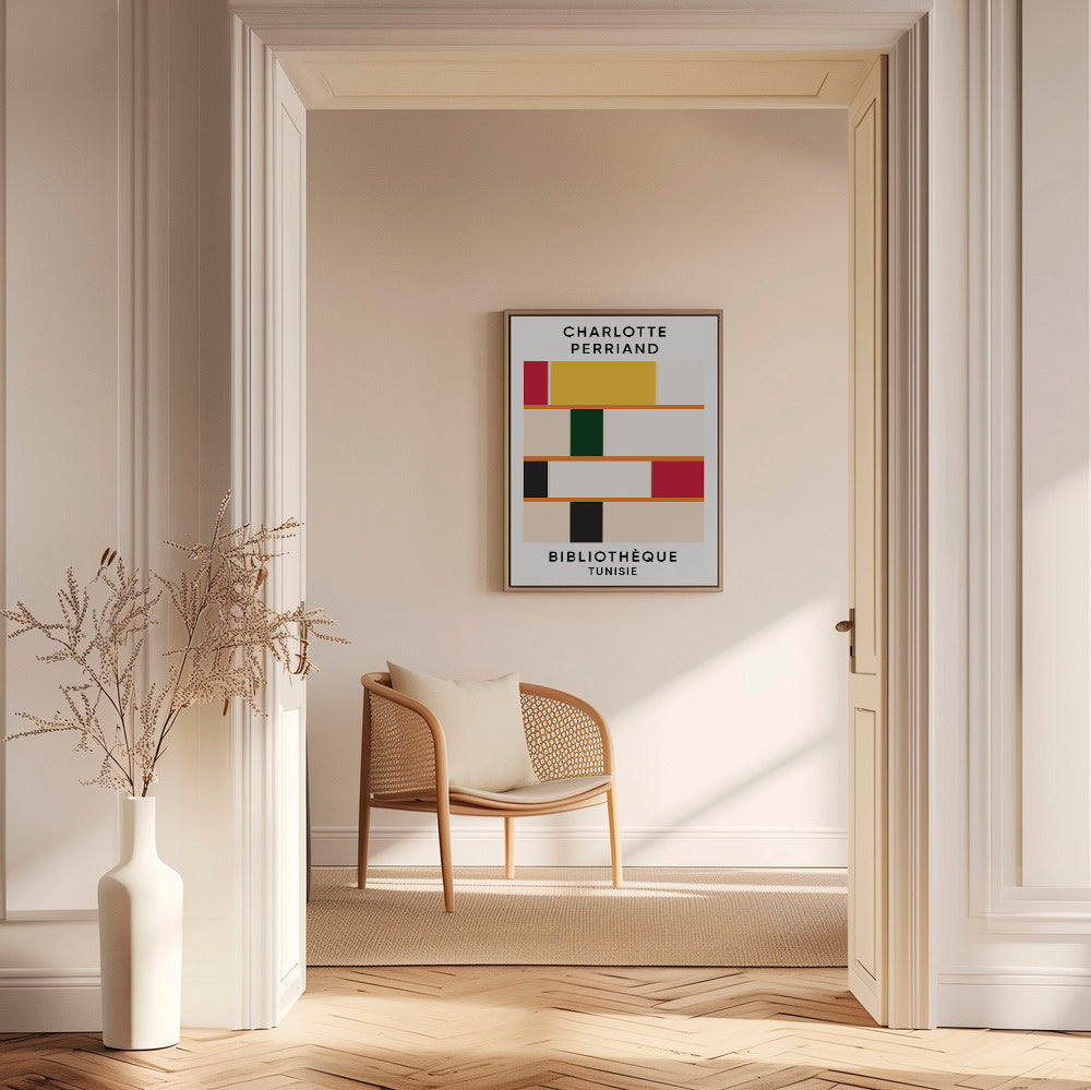 Cuadro geométrico estantería color block – Canvas1