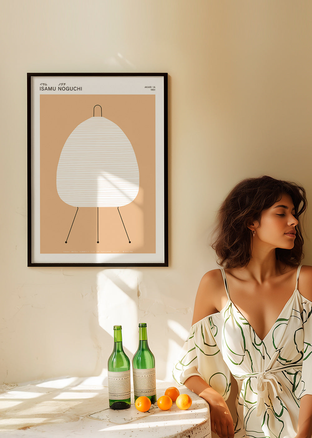 Cuadro minimalista Noguchi lámpara Akari – Product3