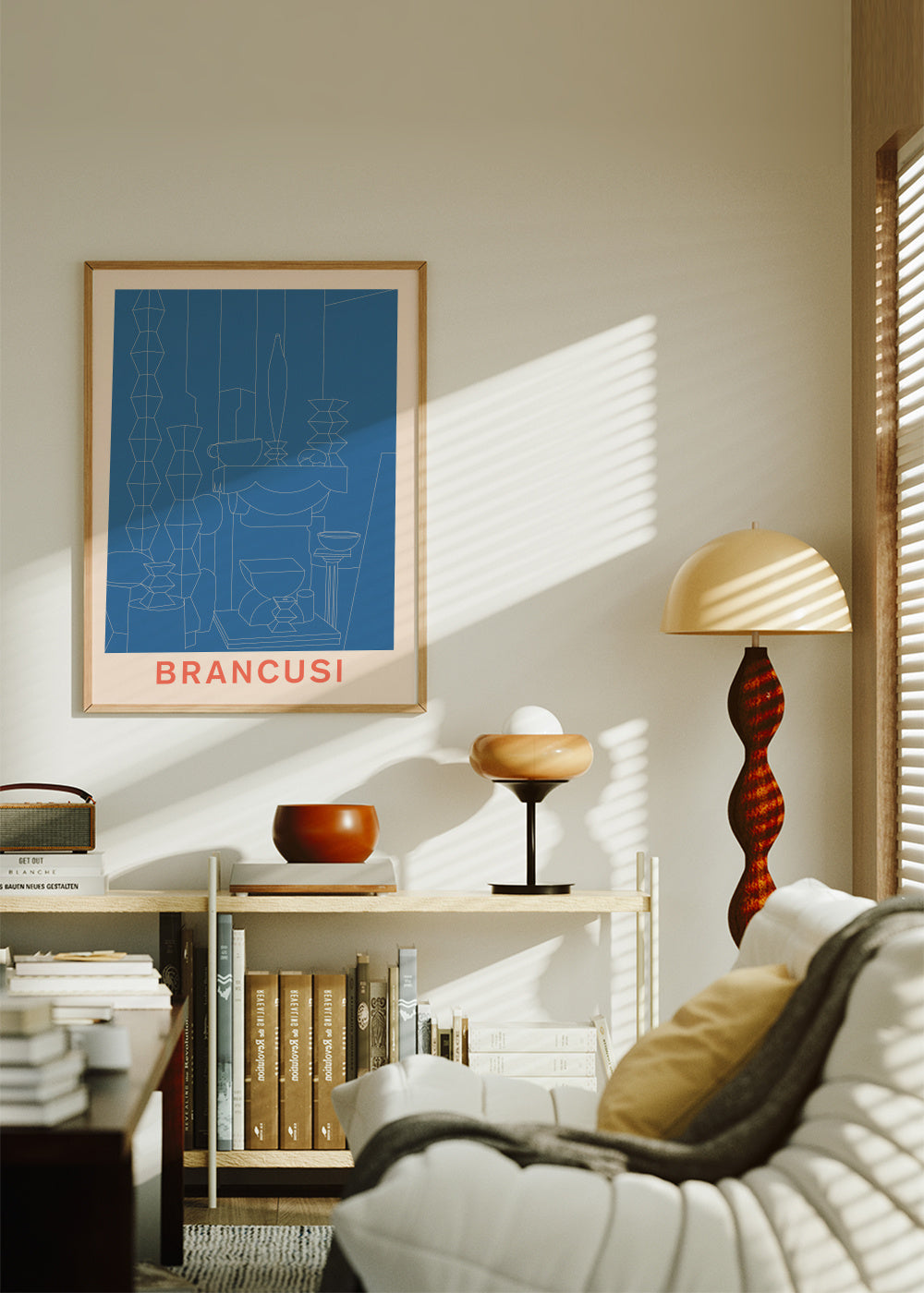 Brancusi - Framed poster in an interior