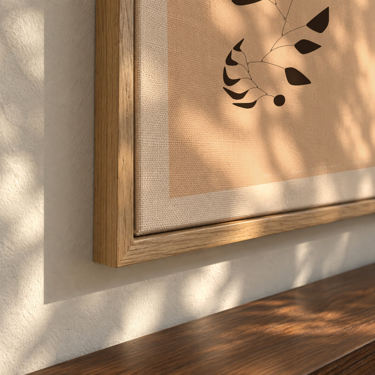 Alexander Calder - Black Widow - Mobile - Framed canvas detail
