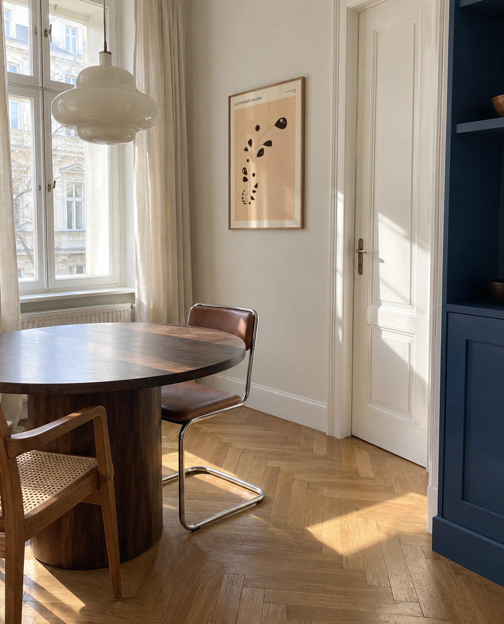 Alexander Calder - Black Widow - Mobile - Framed poster in an interior