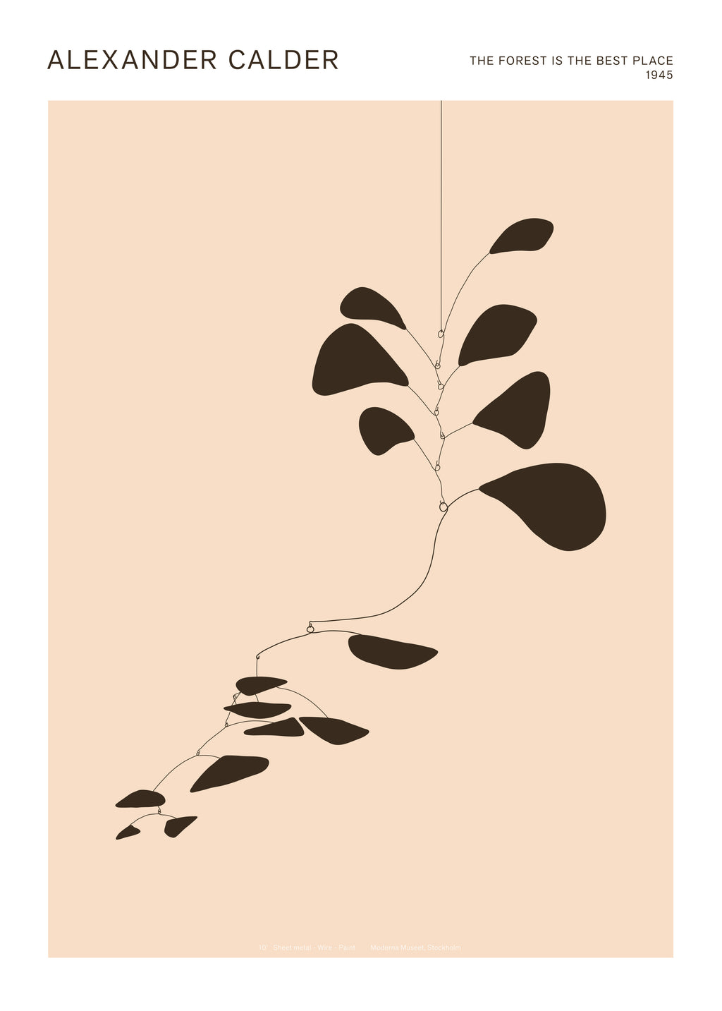 Alexander Calder - The Forest ist the best Place - Mobile - Unframed art print