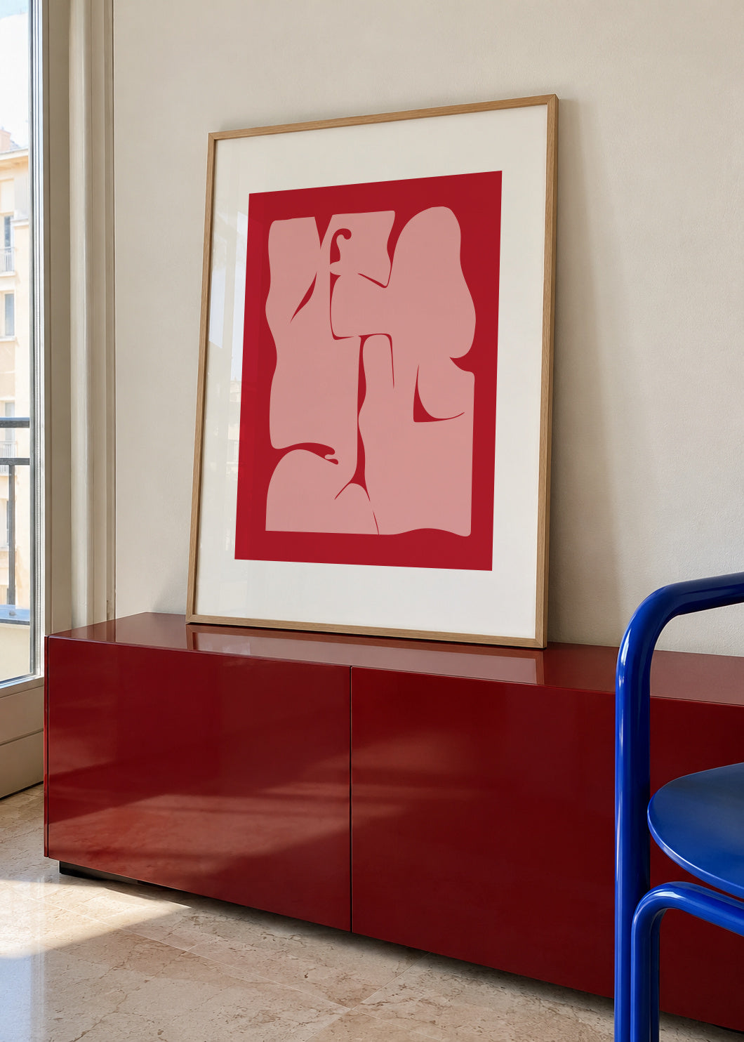 Abstract I - Framed poster in an interior