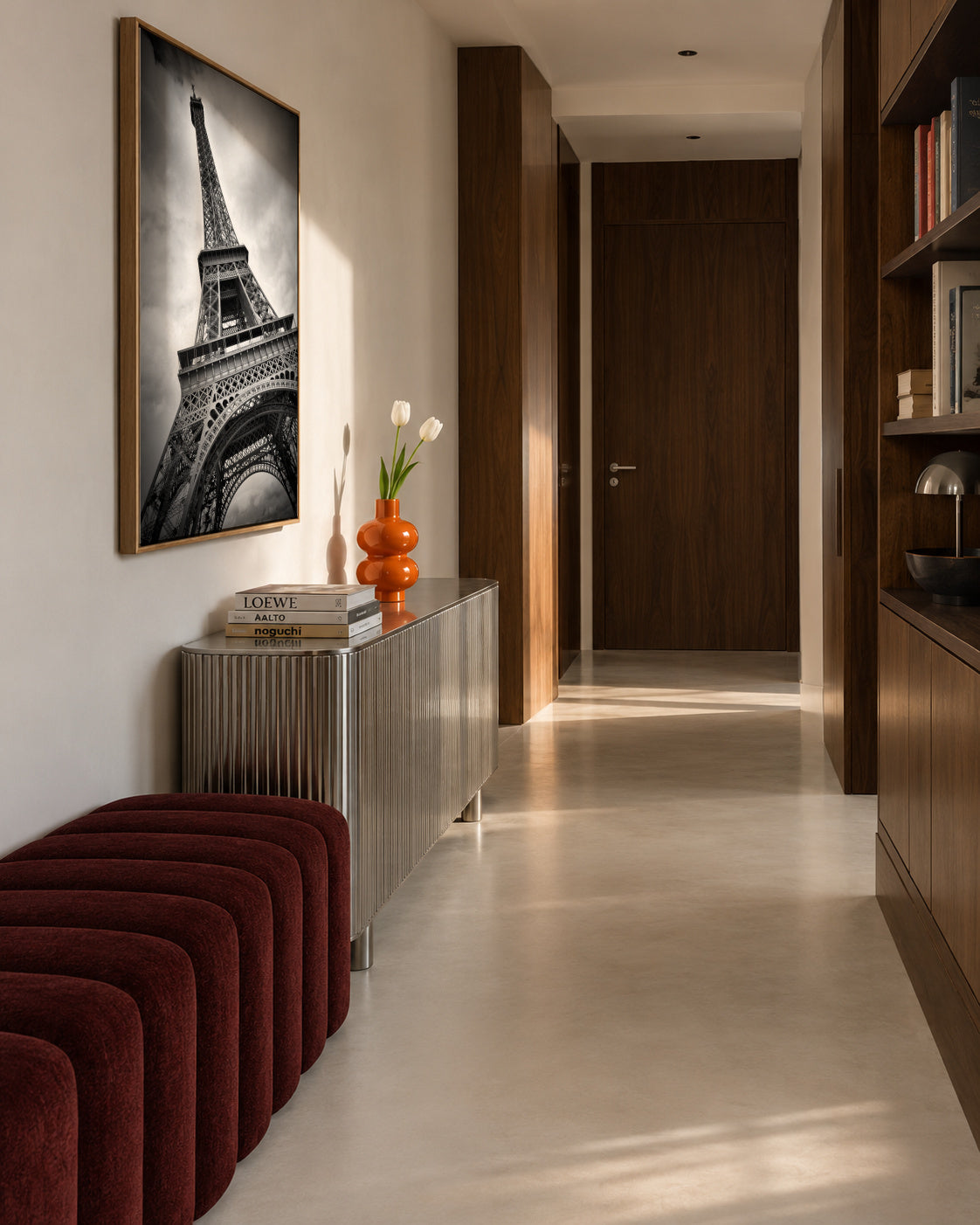 Eiffel Tower DYNAMIC - Framed canvas in an interior