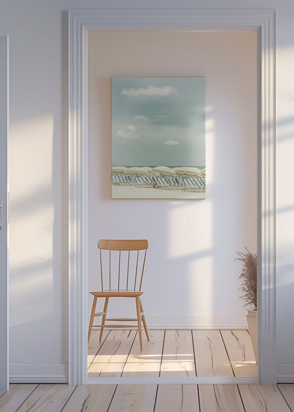 Vintage beach scene