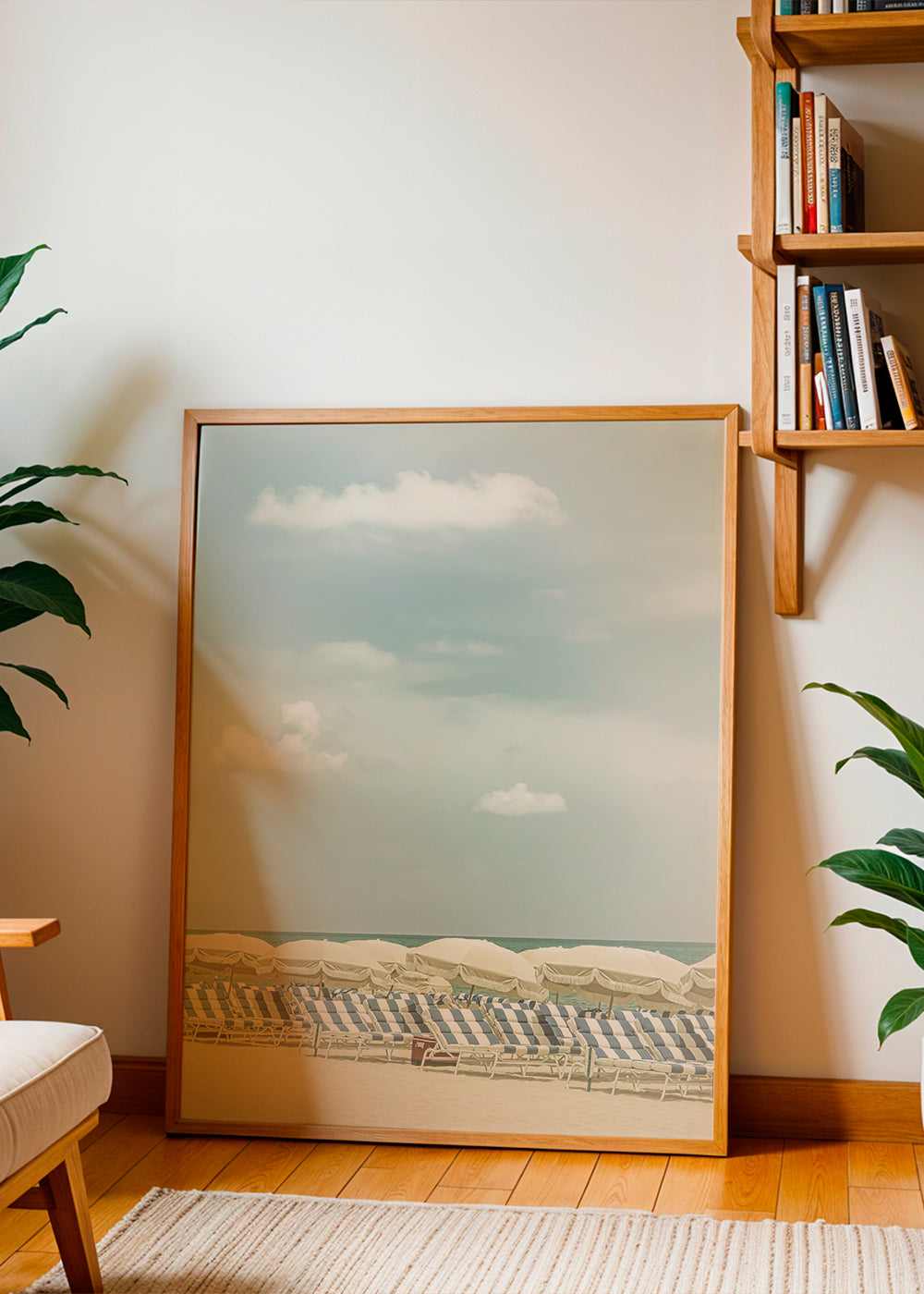 Vintage beach scene
