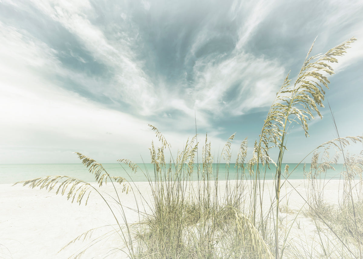 Heavenly calmness on the beach | Vintage - Unframed art print