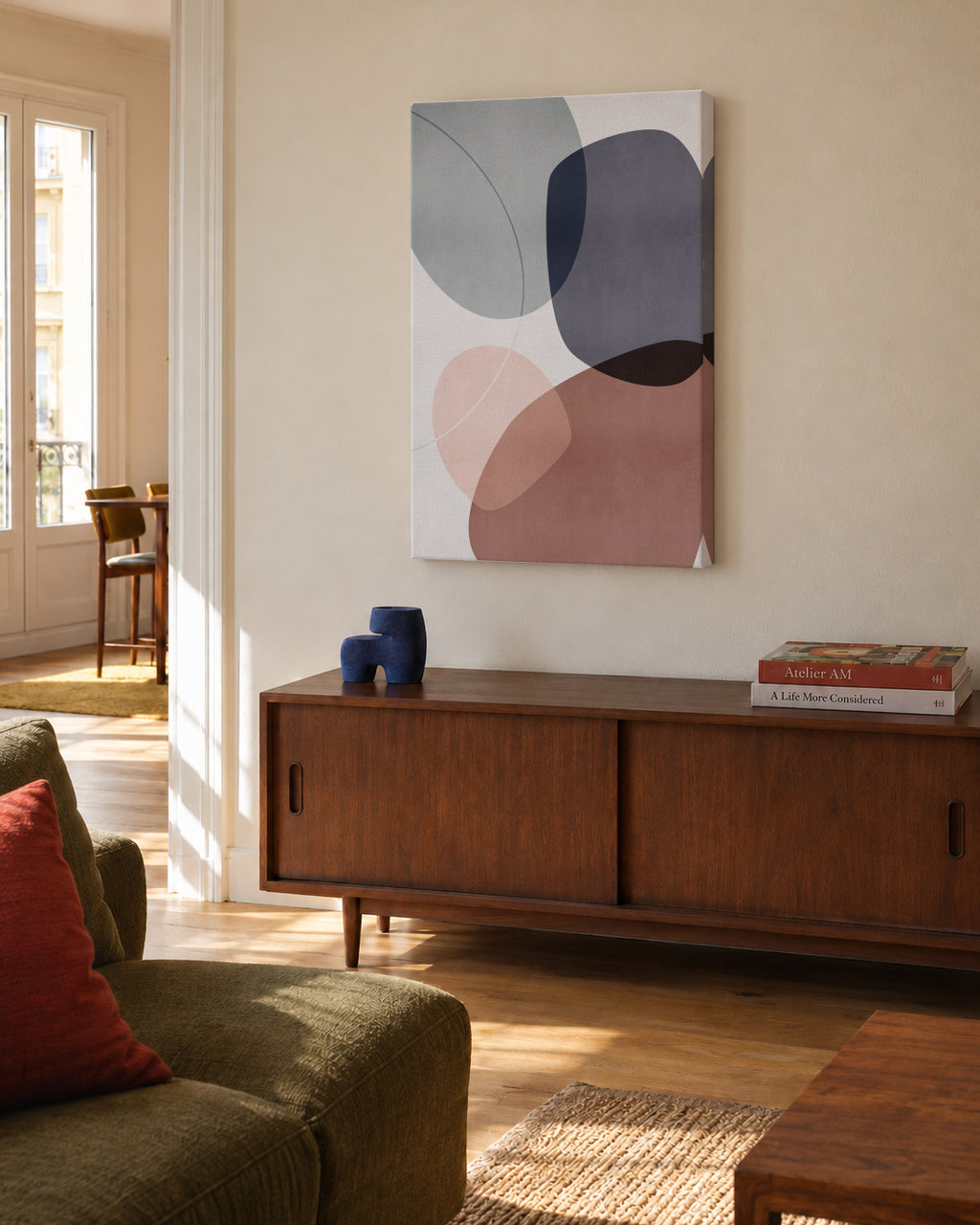 Graphic 206X - Unframed canvas in an interior