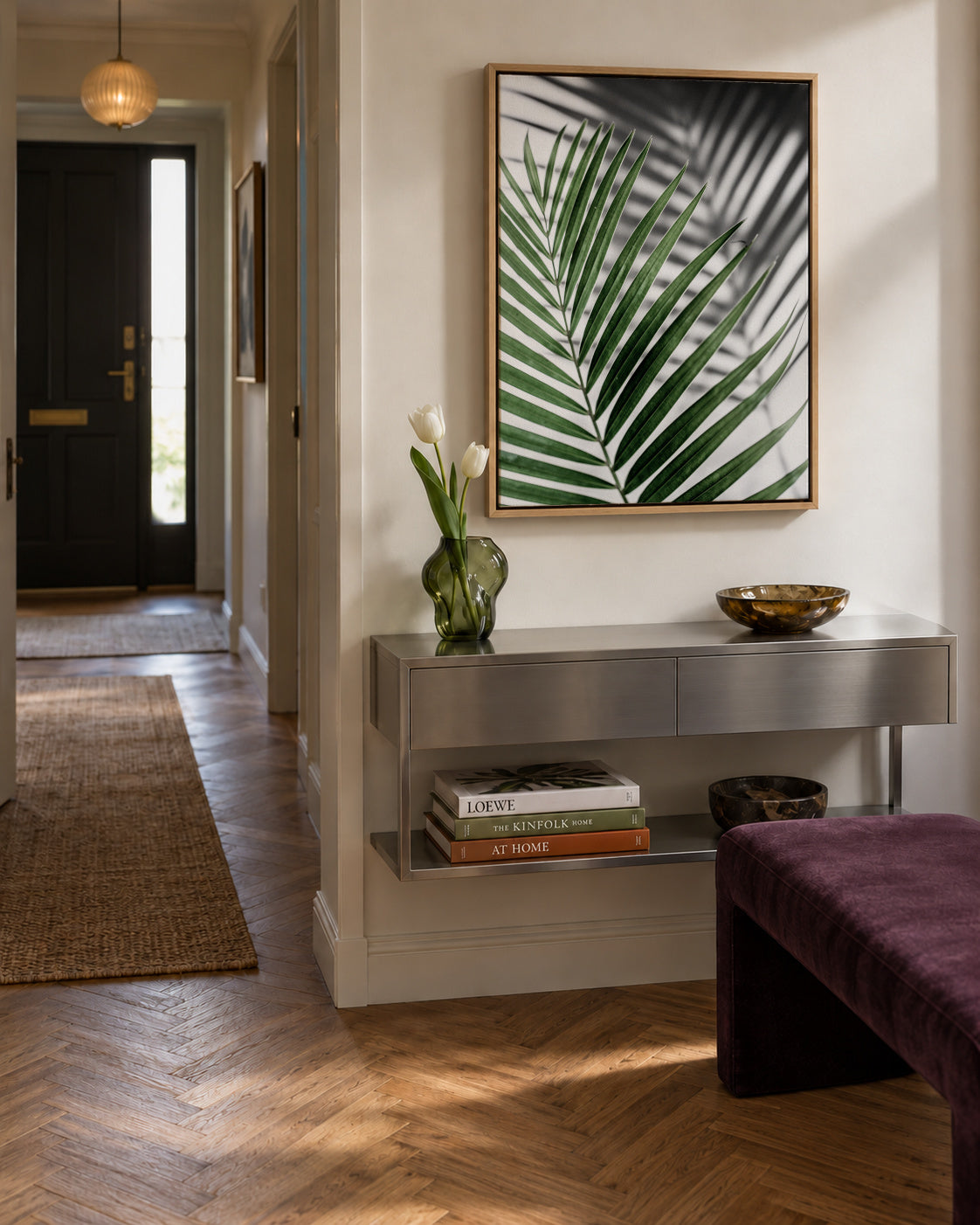 Summer shadows 3 - Framed canvas in an interior
