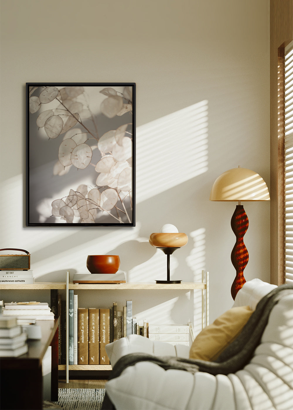 Last Summer 9 - Framed canvas in an interior