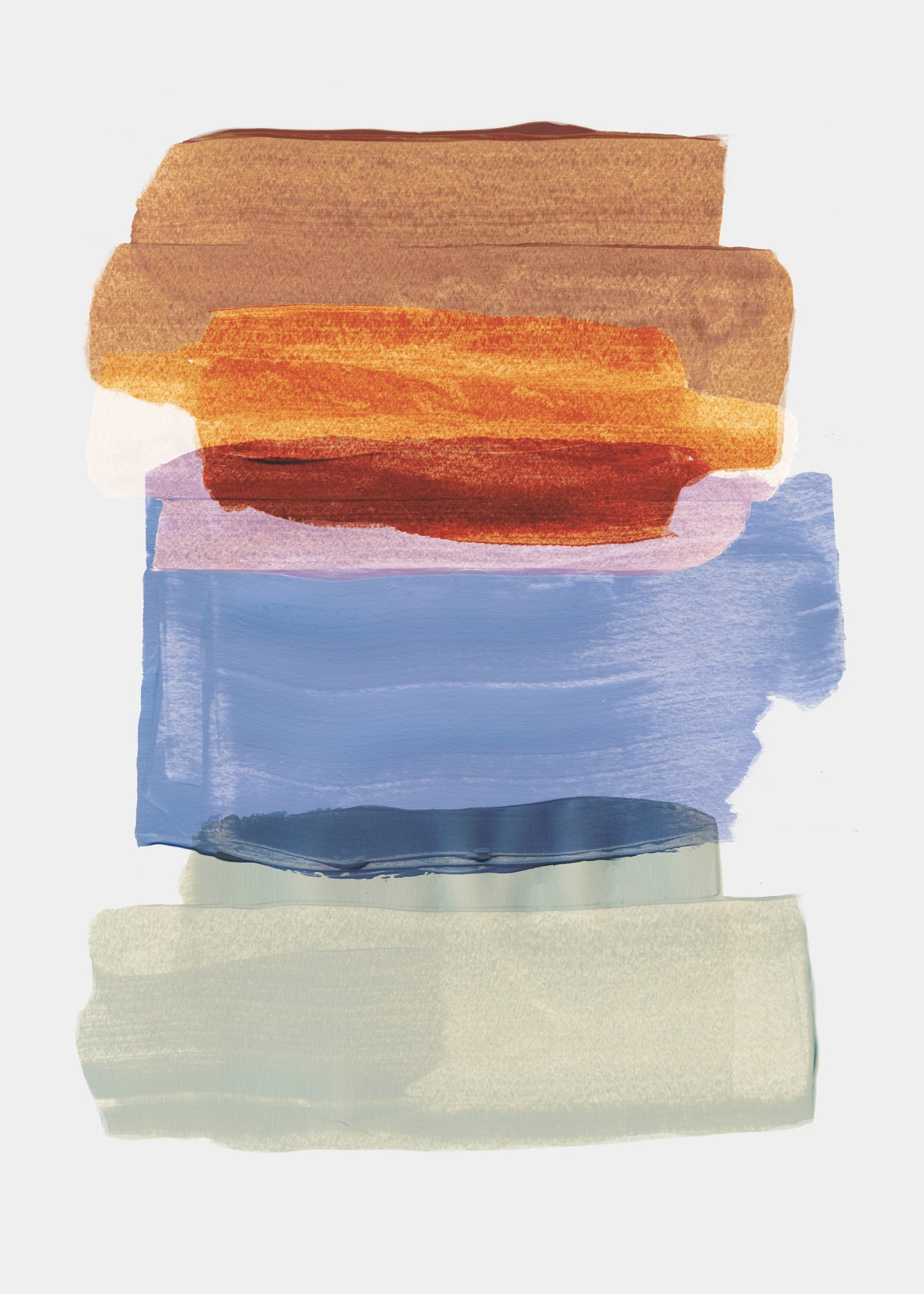 Abstract Brush Strokes 49 - Unframed art print