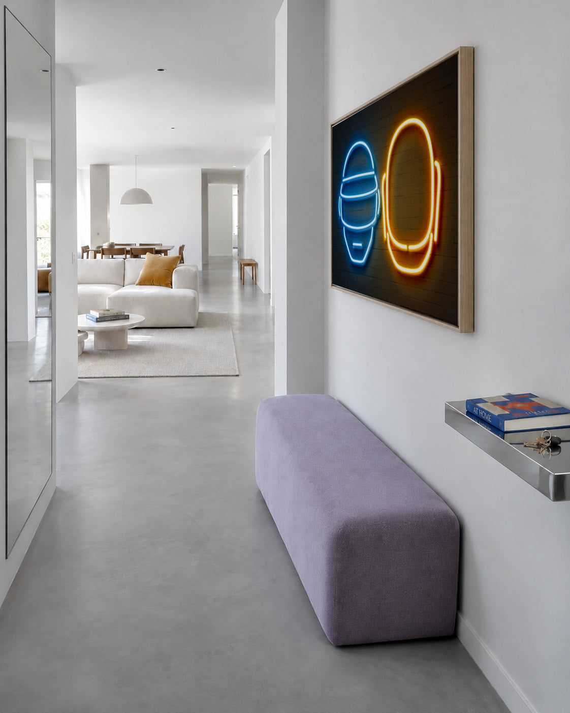 Daft Punk - Framed canvas in an interior