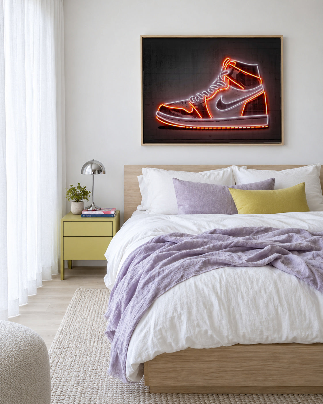 Jordan - Framed canvas in an interior