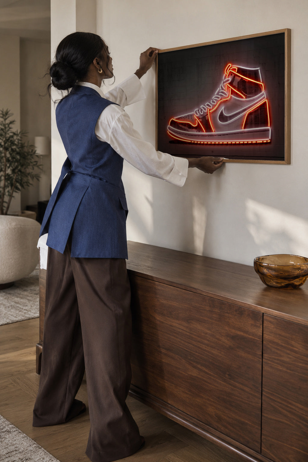 Jordan - Framed poster in an interior