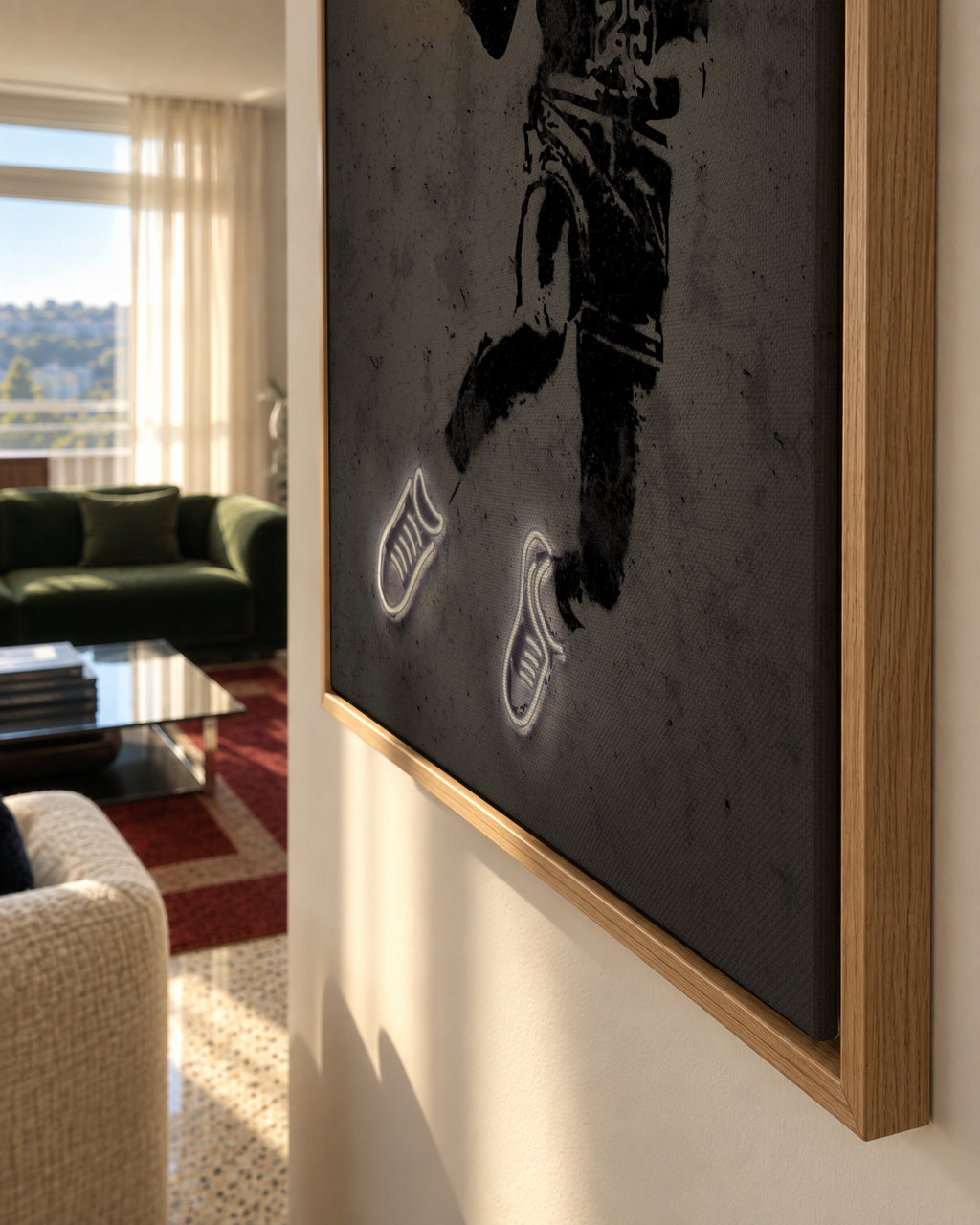 Michael Jordan - Framed canvas detail