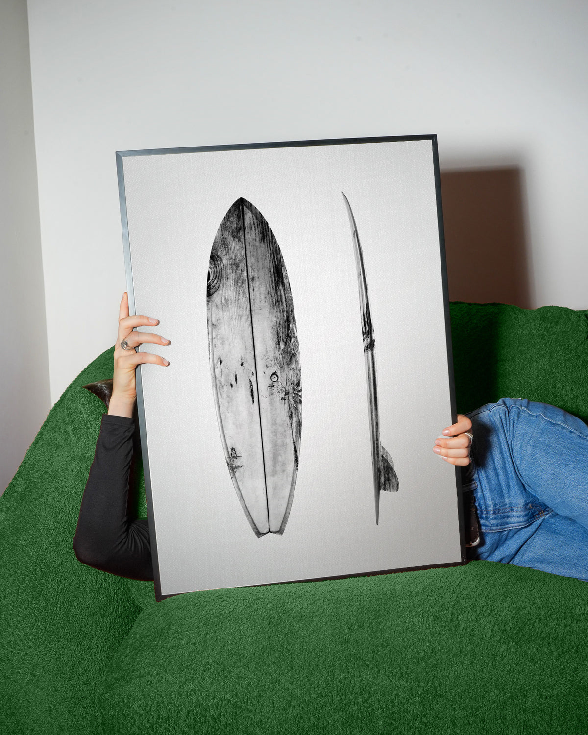 Surfboard - Framed poster detail